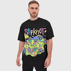 Футболка оверсайз мужская Slipknot cuties, цвет: 3D-принт — фото 2