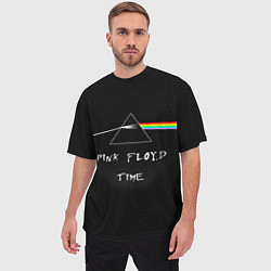 Футболка оверсайз мужская PINK FLOYD TIME ПИНК ФЛОЙД ЛОГОТИП, цвет: 3D-принт — фото 2