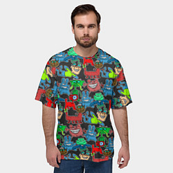 Футболка оверсайз мужская Мы чудики!, цвет: 3D-принт — фото 2