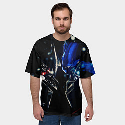 Футболка оверсайз мужская Тансформеры Оптимус и Мегатрон 2022, цвет: 3D-принт — фото 2