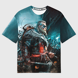 Футболка оверсайз мужская Викинги Вальхалла Vikings Valhalla n 1, цвет: 3D-принт