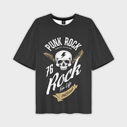 Футболка оверсайз мужская ROCK Рокер, цвет: 3D-принт