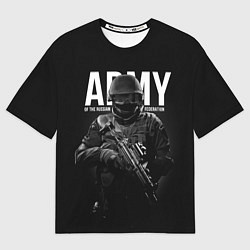 Футболка оверсайз мужская ARMY RF, цвет: 3D-принт