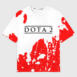 Футболка оверсайз мужская DOTA 2 Краски, цвет: 3D-принт