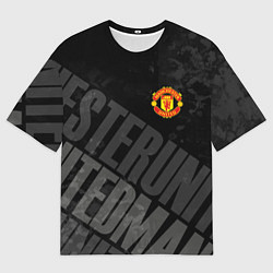Футболка оверсайз мужская Manchester United , Манчестер Юнайтед, цвет: 3D-принт