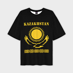 Футболка оверсайз мужская KAZAKHSTAN Казахстан, цвет: 3D-принт