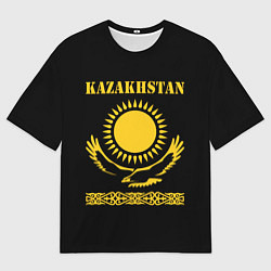 Футболка оверсайз мужская KAZAKHSTAN Казахстан, цвет: 3D-принт