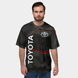 Футболка оверсайз мужская Toyota sport auto, цвет: 3D-принт — фото 2