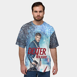 Футболка оверсайз мужская Свежая кровь, цвет: 3D-принт — фото 2