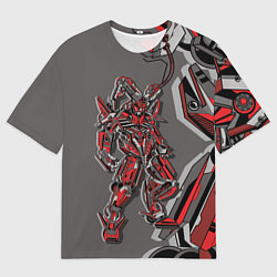 Мужская футболка оверсайз Робот-гигант
