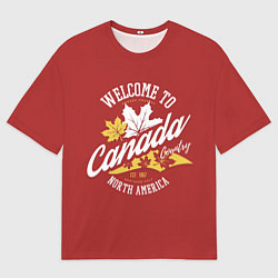 Мужская футболка оверсайз Канада Canada