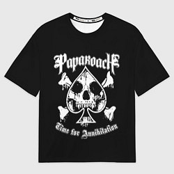 Футболка оверсайз мужская Papa Roach, РОК, цвет: 3D-принт