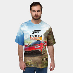 Футболка оверсайз мужская Forza Horizon 5 AMG, цвет: 3D-принт — фото 2