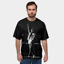 Футболка оверсайз мужская Фараон на Сцене Pharaoh ЧБ, цвет: 3D-принт — фото 2