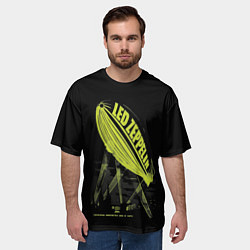 Футболка оверсайз мужская Led Zeppelin Лед Зеппелин, цвет: 3D-принт — фото 2