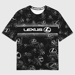 Футболка оверсайз мужская LEXUS SPORT PATTERN, цвет: 3D-принт