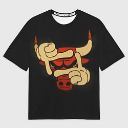 Футболка оверсайз мужская Сhicago bulls, цвет: 3D-принт