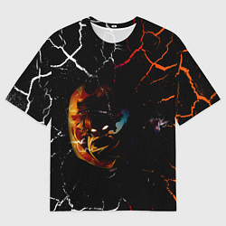 Мужская футболка оверсайз КЛИНОК РАССЕКАЮЩИЙ ДЕМОНОВ Зеницу Агацума