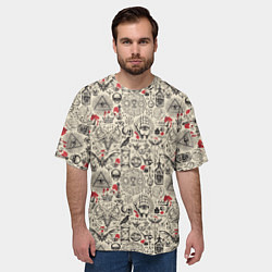 Футболка оверсайз мужская Чёрная Магия и Колдовство, цвет: 3D-принт — фото 2