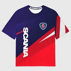 Мужская футболка оверсайз Scania Скания