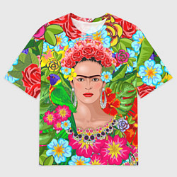 Футболка оверсайз мужская Фрида Кало Мексика Художник Феминист 3D, цвет: 3D-принт