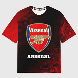 Футболка оверсайз мужская АРСЕНАЛ Arsenal Разводы, цвет: 3D-принт