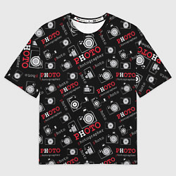 Мужская футболка оверсайз Photographer Фотограф