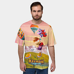Футболка оверсайз мужская Rayman воздушные шары, цвет: 3D-принт — фото 2