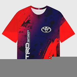 Футболка оверсайз мужская ТОЙОТА TRD SPORT - Краска, цвет: 3D-принт