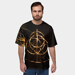 Футболка оверсайз мужская ELDEN RING SYMBOL ВЕЛИКИЕ РУНЫ, цвет: 3D-принт — фото 2