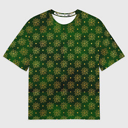 Футболка оверсайз мужская Gold & Green, цвет: 3D-принт
