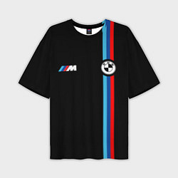 Футболка оверсайз мужская БМВ 3 STRIPE BMW, цвет: 3D-принт