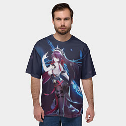 Футболка оверсайз мужская Rosaria Genshin Impact, цвет: 3D-принт — фото 2