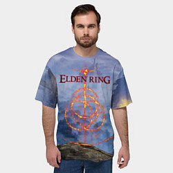 Футболка оверсайз мужская Elden Ring, Logo, цвет: 3D-принт — фото 2