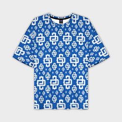 Футболка оверсайз мужская Blue Pattern Dope Camo Dope Street Market, цвет: 3D-принт