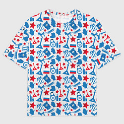 Мужская футболка оверсайз Русский Символизм