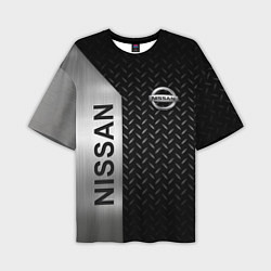 Футболка оверсайз мужская Nissan Ниссан Сталь, цвет: 3D-принт