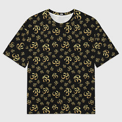 Футболка оверсайз мужская Знак - ОМ, цвет: 3D-принт