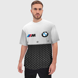 Футболка оверсайз мужская BMW БМВ СТАЛЬ, цвет: 3D-принт — фото 2