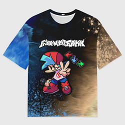 Футболка оверсайз мужская ФНФ - ПАРЕНЬ Арт 8, цвет: 3D-принт