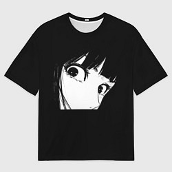 Футболка оверсайз мужская Аниме Персонаж Взгляд, цвет: 3D-принт