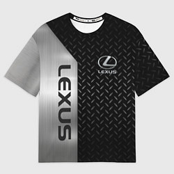 Футболка оверсайз мужская Lexus Лексус Сталь матал, цвет: 3D-принт