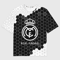 Футболка оверсайз мужская REAL MADRID Real Madrid Графика, цвет: 3D-принт