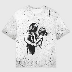 Футболка оверсайз мужская BANKSY БЭНКСИ космос, цвет: 3D-принт