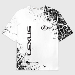 Футболка оверсайз мужская Lexus texture Трещины, цвет: 3D-принт