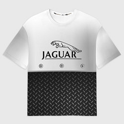 Футболка оверсайз мужская Jaguar Ягуар Сталь, цвет: 3D-принт