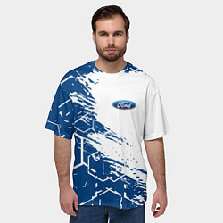 Футболка оверсайз мужская Форд ford, цвет: 3D-принт — фото 2