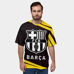 Футболка оверсайз мужская БАРСА Графика, цвет: 3D-принт — фото 2