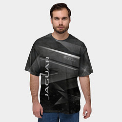 Футболка оверсайз мужская JAGUR ЯГУАР абстракция, цвет: 3D-принт — фото 2