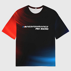 Футболка оверсайз мужская БМВ Pro Racing Космос, цвет: 3D-принт